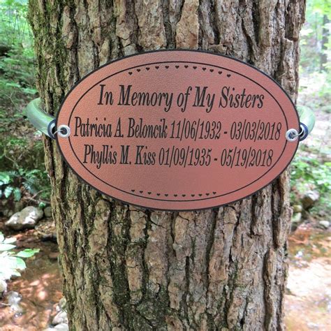 Pet Memorial Plaques For Trees