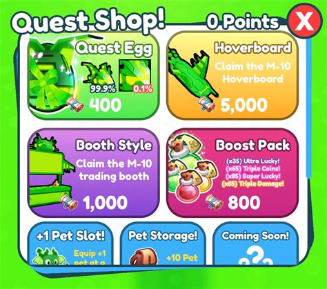 Pet Simulator X Shop