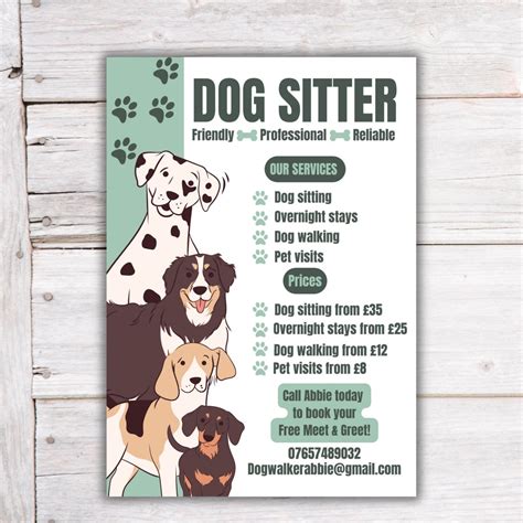 Pet Sitting Service Flyer