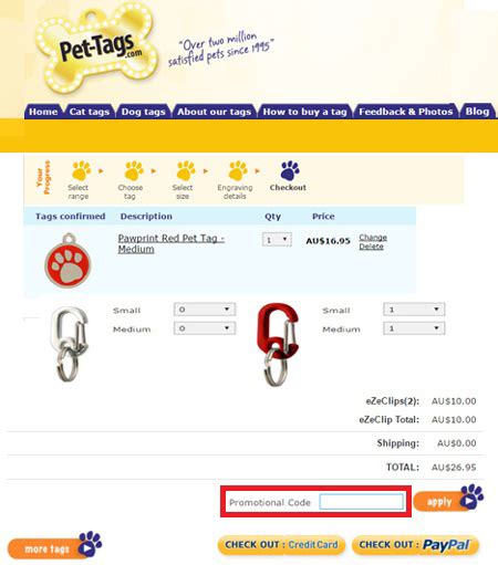 Pet Tags Discount Code