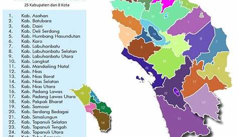 Daftar Kabupaten Di Sumatera Utara