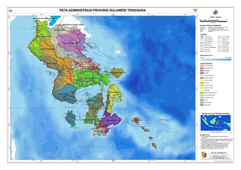 peta administrasi sulawesi tenggara