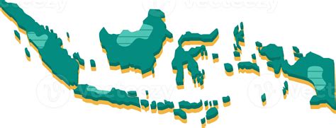 peta indonesia 3d png