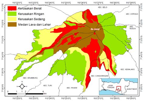 peta kawasan taman nasional gunung merapi