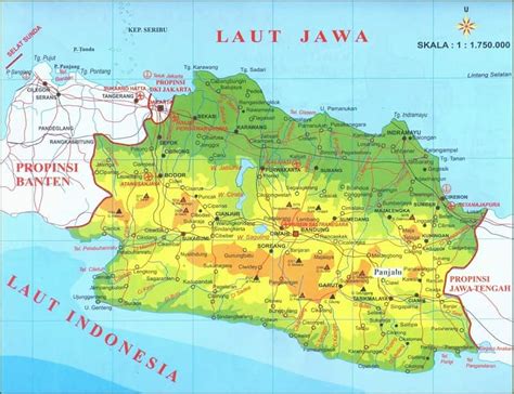 peta pulau jawa barat