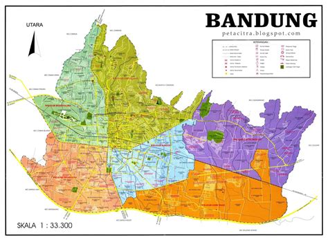 peta wilayah kota bandung