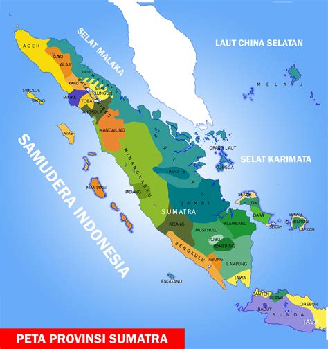 peta wilayah pulau sumatera