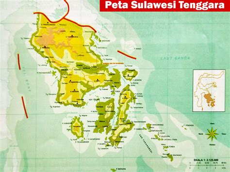 peta wilayah sulawesi tenggara