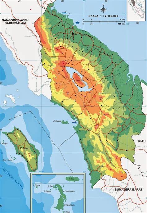 peta wilayah sumatera utara