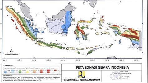 peta zonasi gempa indonesia