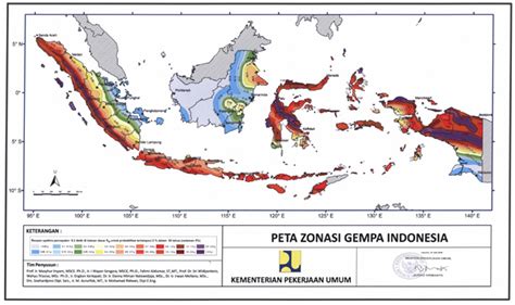 peta zonasi gempa indonesia terbaru