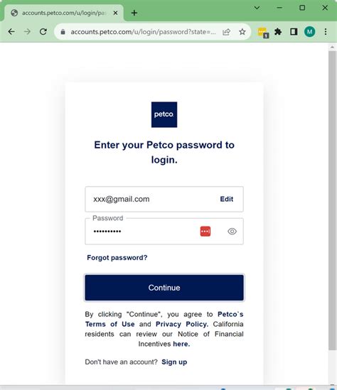 petco comenity login