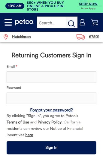 petco mastercard login