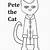 pete the cat coloring page printable
