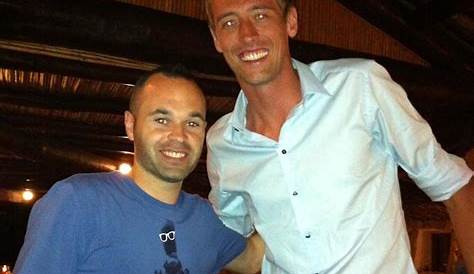 Peter Crouch Andres Iniesta Photo BBC Radio 5 Live That Podcast, That Goalies