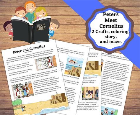 Peter And Cornelius Activity Sheets