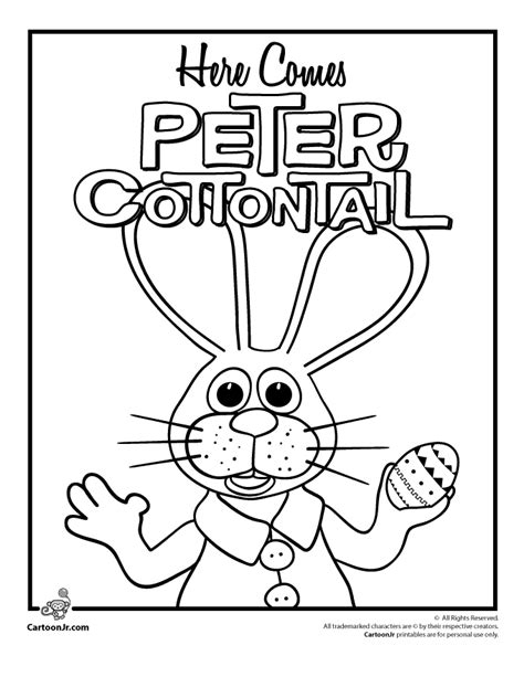 Peter Cottontail Coloring Pages: A Fun And Creative Way To Entertain Kids