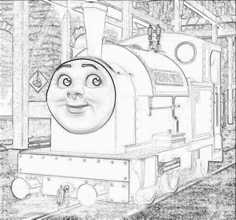 Peter Sam Train Coloring Page