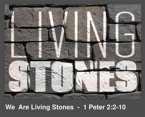 peter says we are living stones