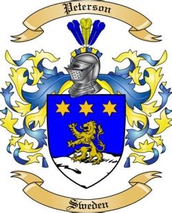 peterson coat of arms sweden