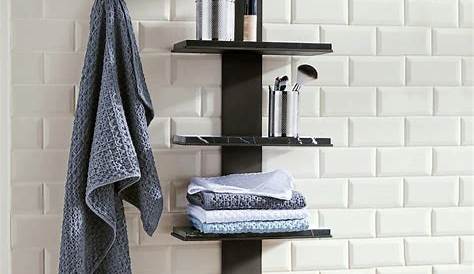 Petite Etagere Murale Pour Salle De Bain Bois Colonne Tati Rangement Tablette