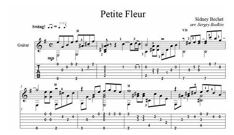 Petite Fleur Guitare Little Flower By S Bechet Sheet Music On Musicaneo
