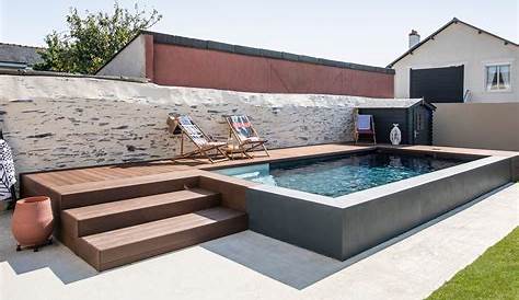 Petite Piscine Hors Sol Beton Above Ground Pool Fits Seamlessly Into The Deck Ideas