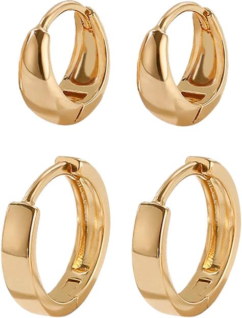 Petite 14K Gold Hoop Earrings