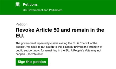 petition brexit