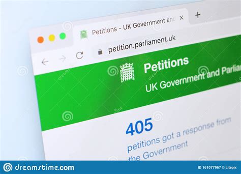 petitions on government website