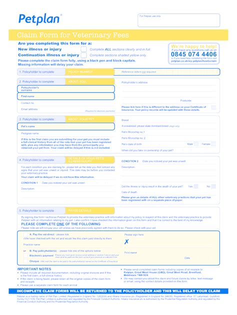 Petplan Boarding Fees