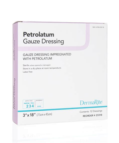 petrolatum gauze pads