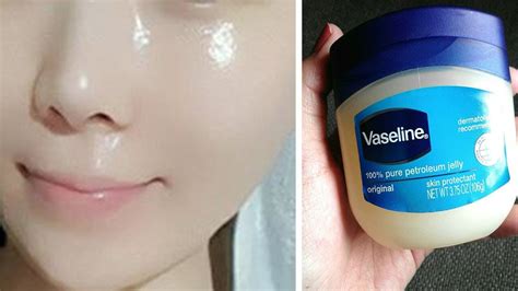 petroleum jelly on face