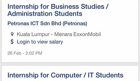 Petronas Ict Young Graduate Programme Salary : Klmu Faculty Of Business