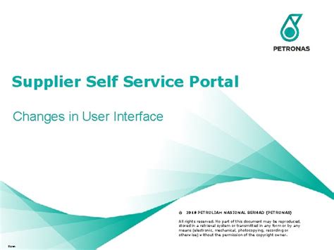 petronas supplier self service