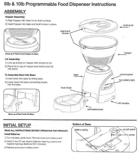 Petsafe Auto Feeder Instructions
