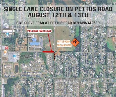 Pettus Rd Closure
