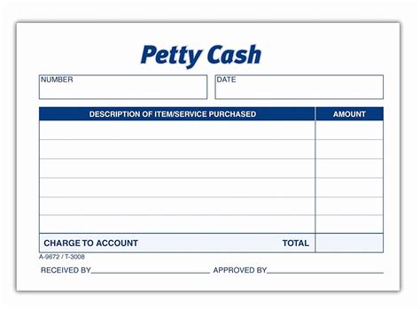 Usage of a Petty Cash Voucher Template