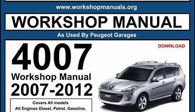 Peugeot 4007 Service Manual Pdf