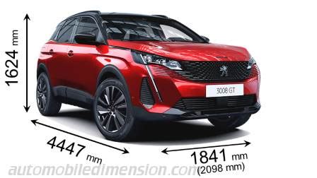 peugeot 3008 2021 dimensions