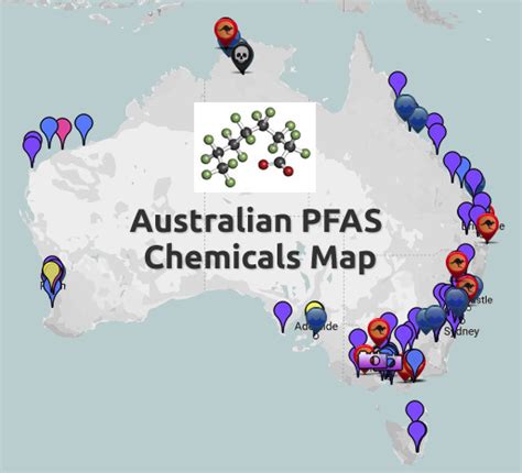 pfas australian map