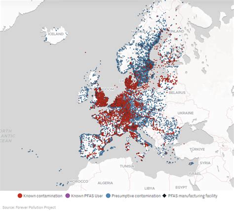 pfas contamination map europe