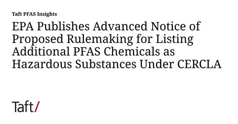 pfas epa rulemaking june 2023 update