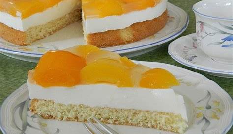 Joghurt-Pfirsich-Sahne-Torte