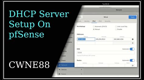 pfsense add dhcp server to interface