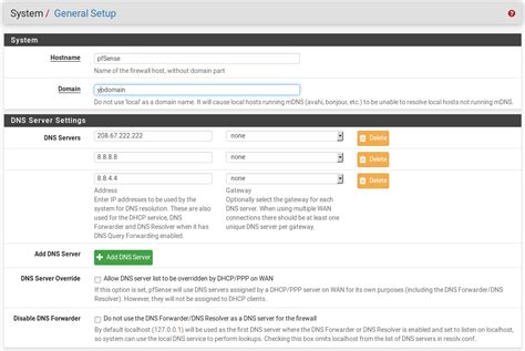 pfsense dhcp not working