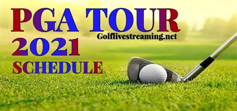 pga golf schedule 2021