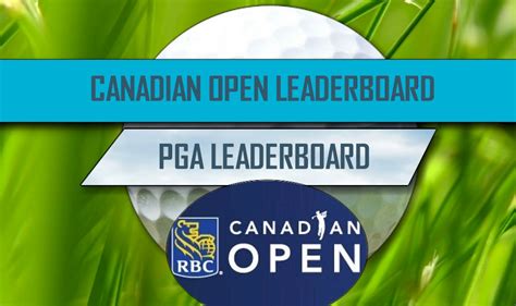 pga leaderboard canadian open