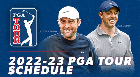 pga tour golf schedule 2022-23