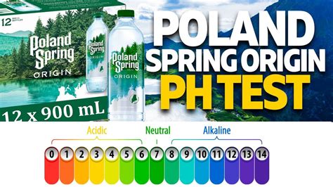 ph level in poland spring water